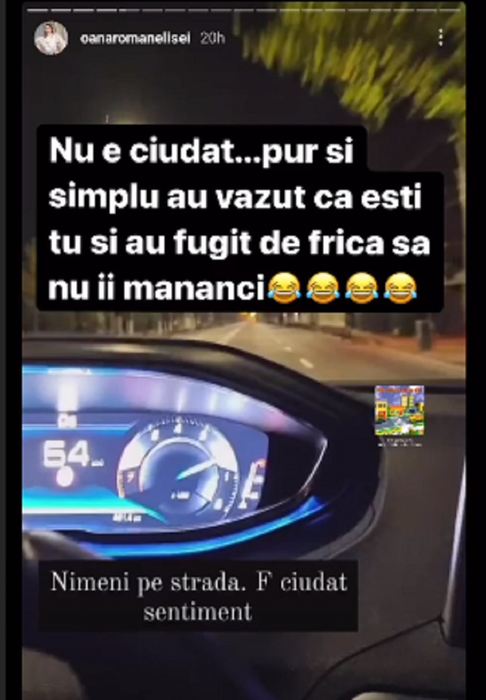 Oana Zăvoranu o ia din nou în râs pe Oana Roman, după ce aceasta conducea singură, pe stradă: „Au fugit toți, ca să nu-i mănânci”