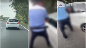 Ireal! Ce a pățit o femeie în parcarea unui mall din Capitală. S-a lăsat cu o urmărire în toată regula și focuri de armă