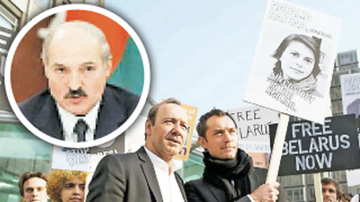 Kevin Spacey si Jude Law au protestat contra ultimului dictator din Europa