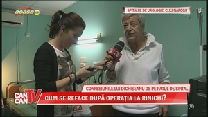 Ion Dichiseanu, sănătos şi voios din spitalul de la Cluj: "Patul îl folosesc în alte scopuri, cu femei, nu pentru boală"