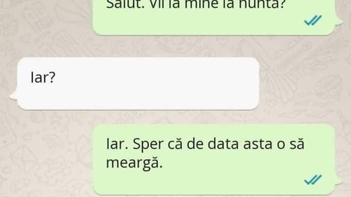 Bancul zilei. ”Vii la mine la nuntă?”. Ce răspuns a primit tânărul