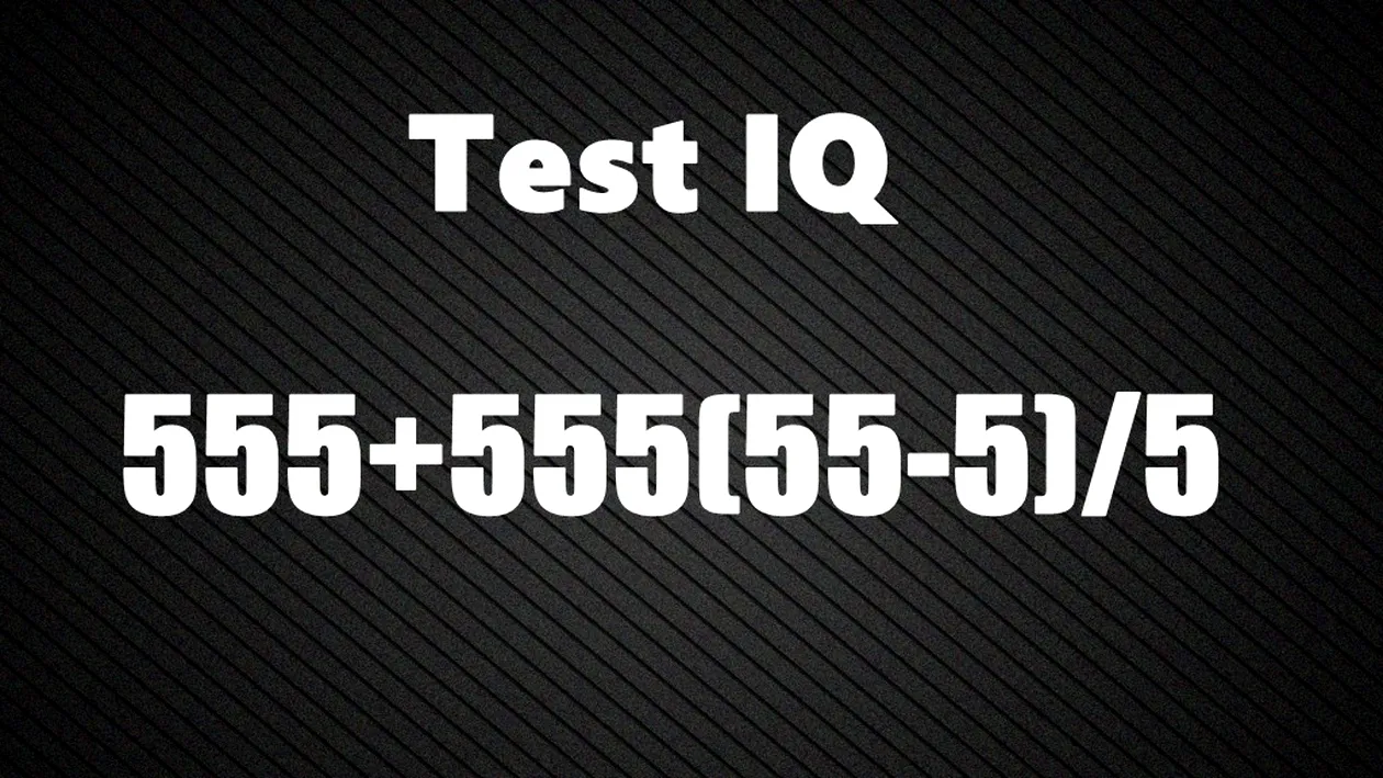 TEST IQ | Un geniu îl rezolvă în 10 secunde