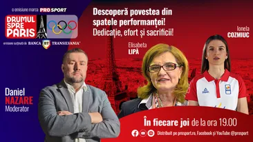 Elisabeta Lipă și Ionela Cozmiuc sunt invitatele emisiunii ‘’Drumul spre Paris’’, o emisiune moderată de jurnalistul Daniel Nazare