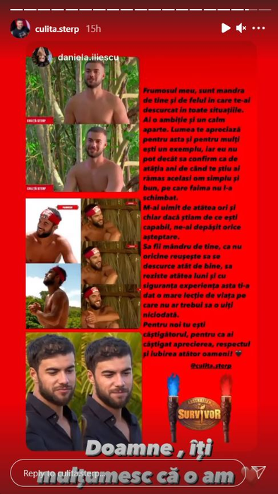 Culiță Sterp, în lacrimi când a văzut cât de mult i-a crescut burtica de gravidă iubitei sale! Dezvăluirea făcută de fostul concurent de la Survivor România | FOTO