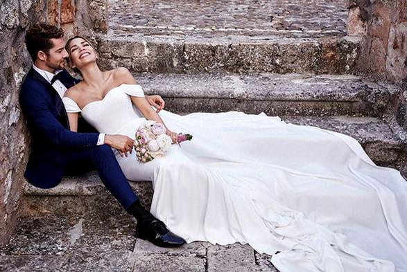 David Bisbal s-a căsătorit cu Rosanna Zanetti! Imagini cu cei doi de la nuntă