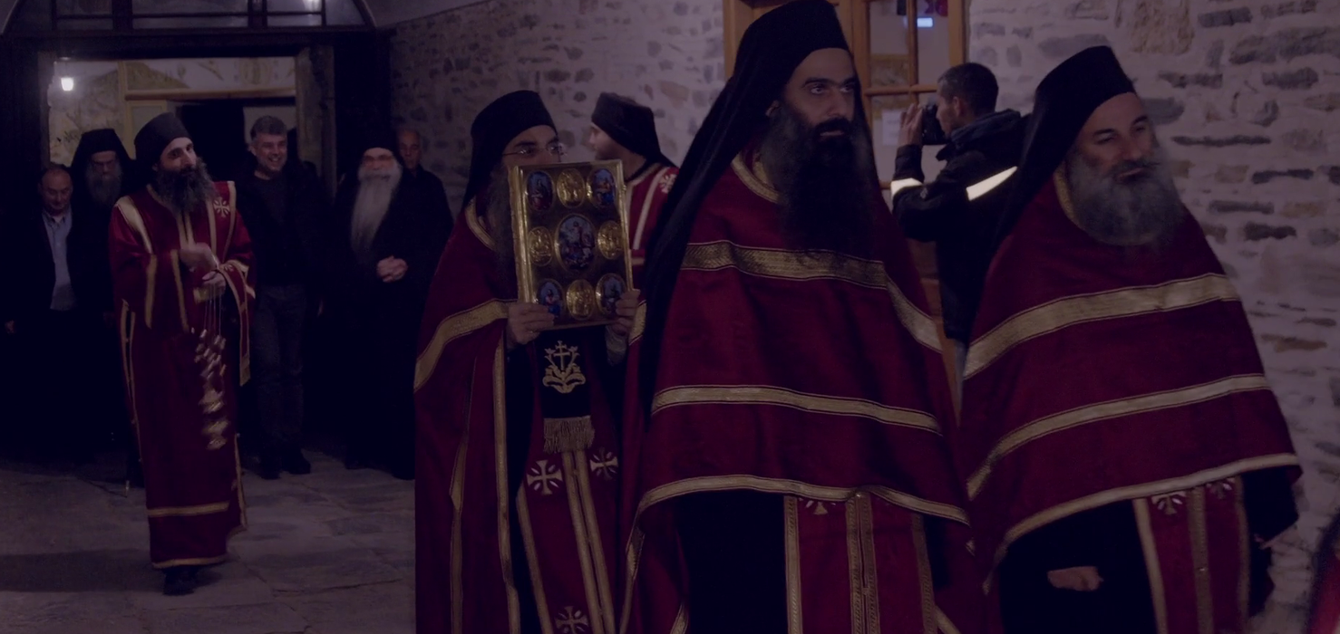 Marcel Ciolacu a plecat la muntele Athos, de ziua lui/ Sursa foto: Captură video orthodoxianewsagency.gr