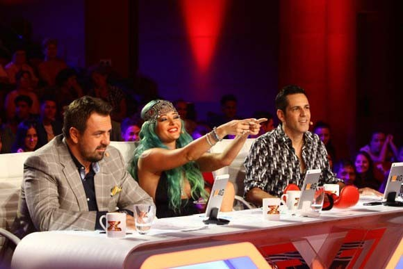Ștefan Bănică, alături de ceilalți jurați de la "X-Factor"