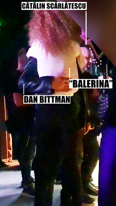 Dan Bittman și "balerina", îmbrățișați