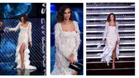 Aparitie fabuloasa a Madalinei Ghenea la Sanremo Romanca i-a innebunit pe italieni cu o tinuta marca Cristina Savulescu!