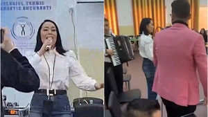 Marian Mexicanu, show într-un colegiu din București! Acordeonistul și soția lui le-au cântat elevilor: ”S-au băgat ore de manele la școală? Doar în România vedeți așa ceva”