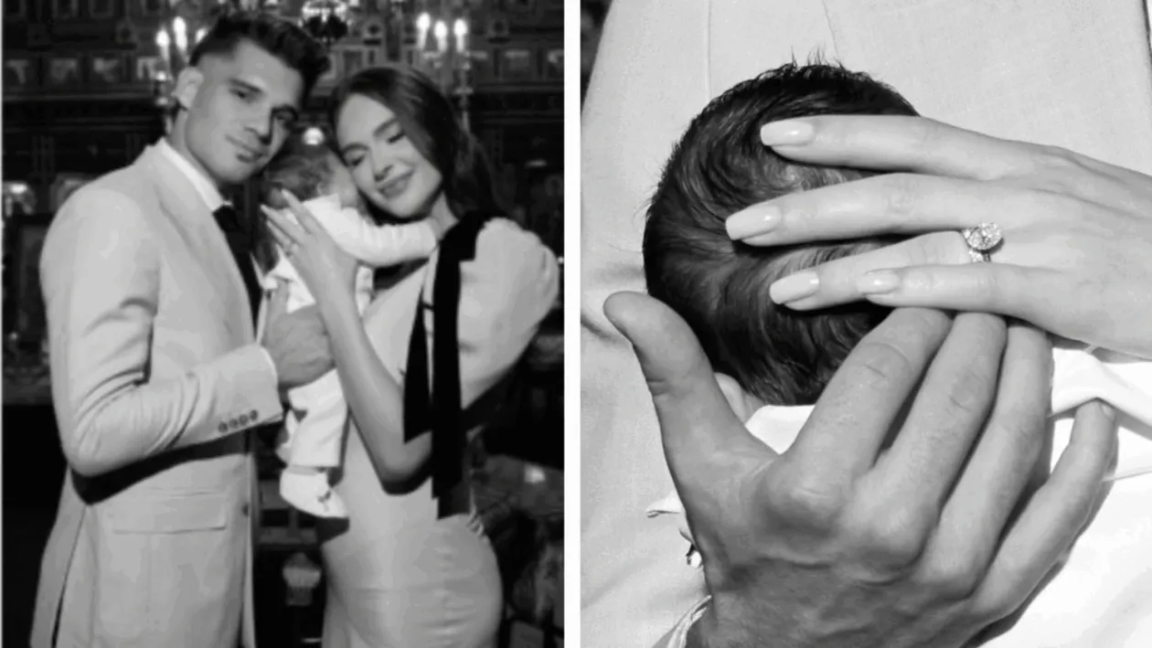 Cum arată fiul lui Ianis Hagi la 3 luni. Micuțul Giorgios l-a susțint pe tatăl lui în cea mai adorabilă ținută