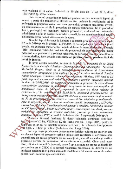Referarul întocmit de judecătoarea Francisca Vasile scoate la iveală neregulile comise în dosar