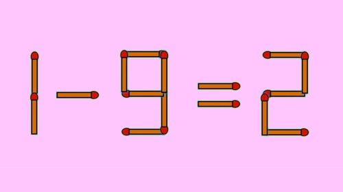 Test IQ exclusiv pentru genii | Corectați 1 - 9 = 2, mutând un singur chibrit