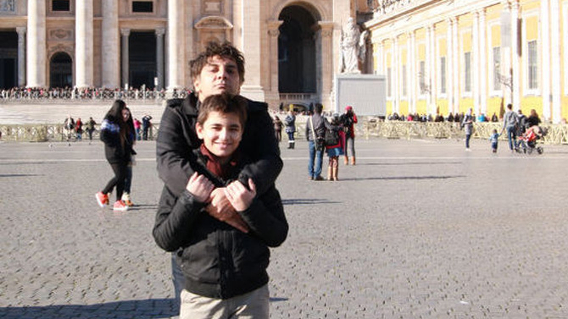 Marius Mihalache a fost in vacanta la Roma cu fiul sau!