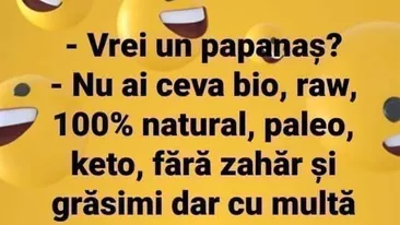 Bancul sfârșitului de săptămână | Vrei un papanaș?