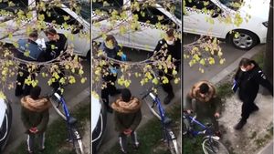 Caz revoltător în Brăila! Un jandarm agresează un tânăr care ieșise la plimbare cu bicicleta. VIDEO