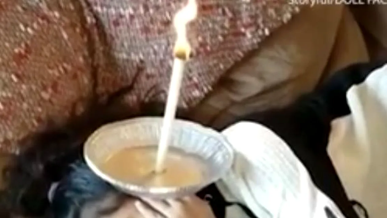 I-a pus o lumânare în ureche fiicei ei, după care i-a tăiat mucul ars și l-a pus la răcit. Ce a urmat este incredibil