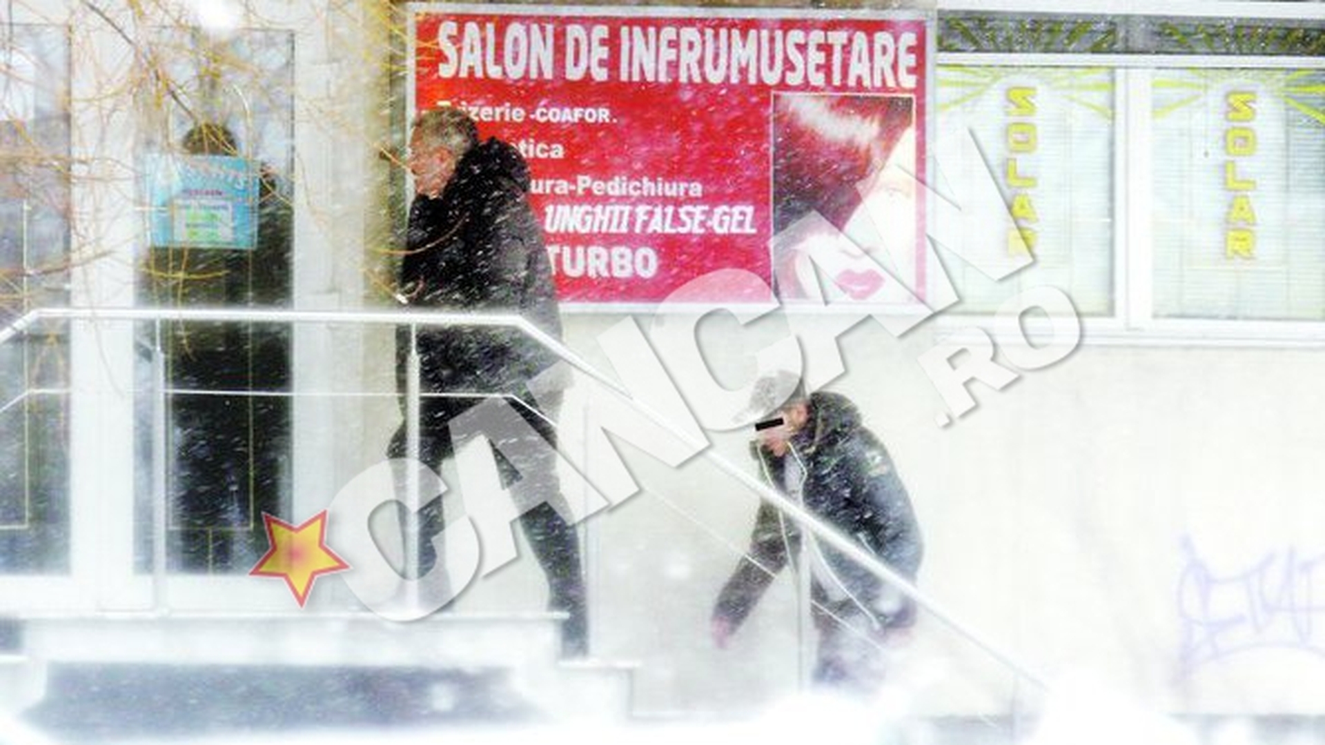 Nici gerul nu-l poate opri pe Sile Camataru sa fie in forma. A mers la un salon de infrumusetare