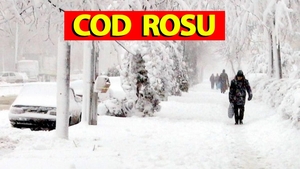 ANM a modificat prognoza. Cod roșu de ninsori viscolite în 17 județe din România