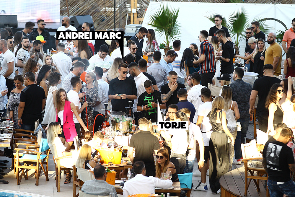 Gabi Torje și Andrei Marc s-au distrat alături de fani la Nuba Mamaia
