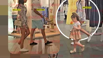 Raluca Pastramă și fostul soț joacă dublu rol în războiul pentru copil. În instanță, cu ghearele scoase, la mall par o familie fericită!