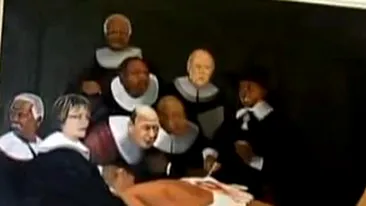 Un tablou cu Nelson Mandela pe masa de autopsie a starnit controverse in Africa de Sud