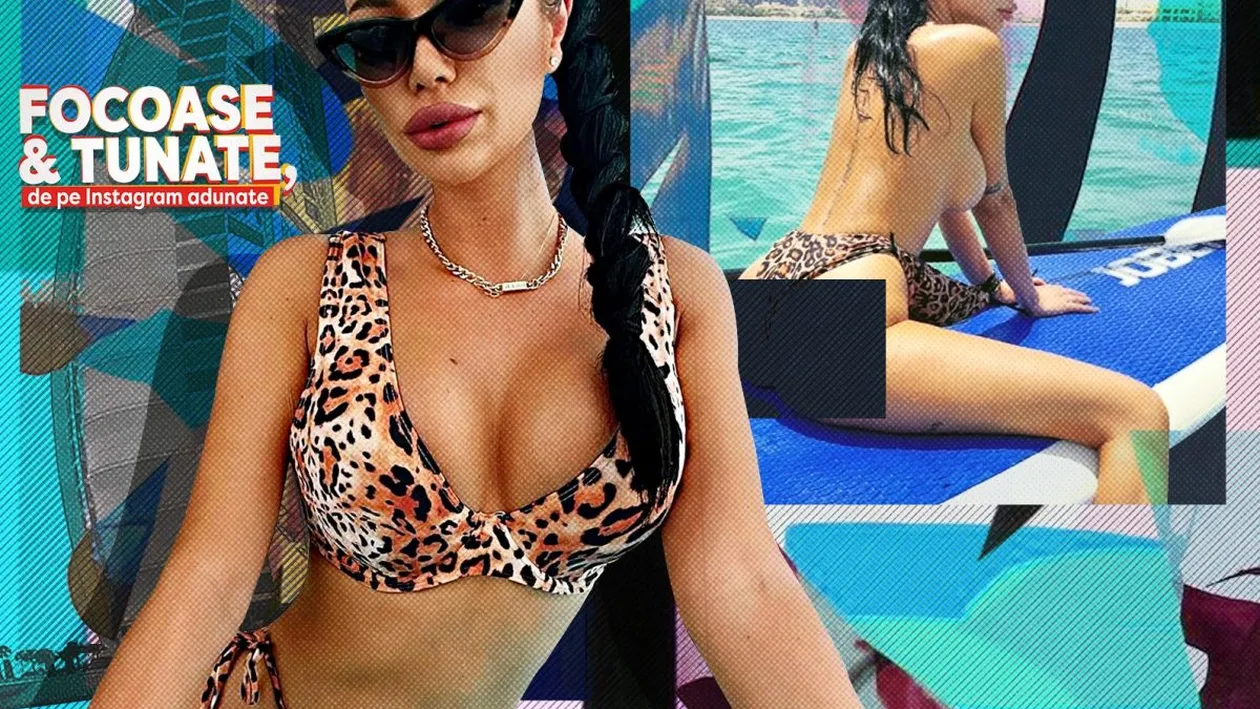 Dia Diana face spectacol pe plajă cu silicoanele și tatuajele ei! Bruneta a ”zăpăcit” tot Dubaiul!