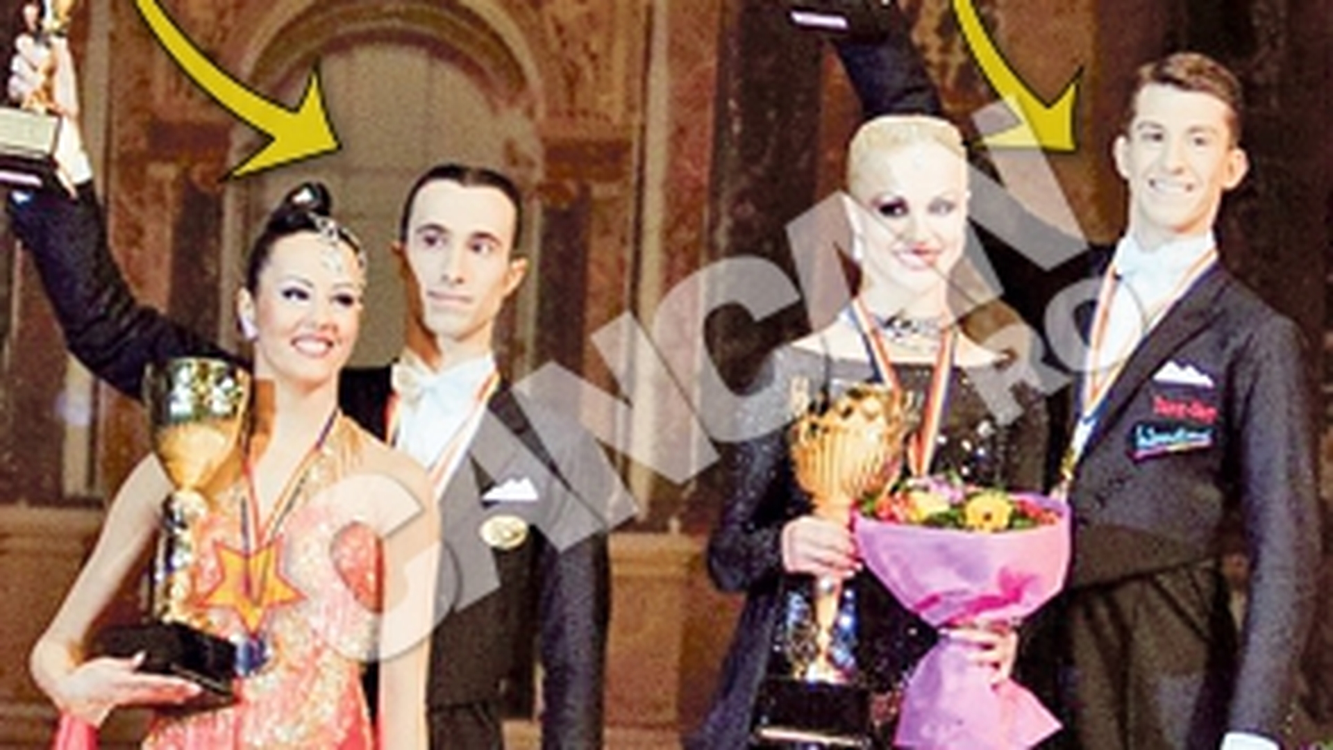Rares Cojoc, iubitul Andreei Popescu, si Alina, sora lui Mihai Petre, sunt rivali in ring! Impart premiile la competitiile mondiale de dans