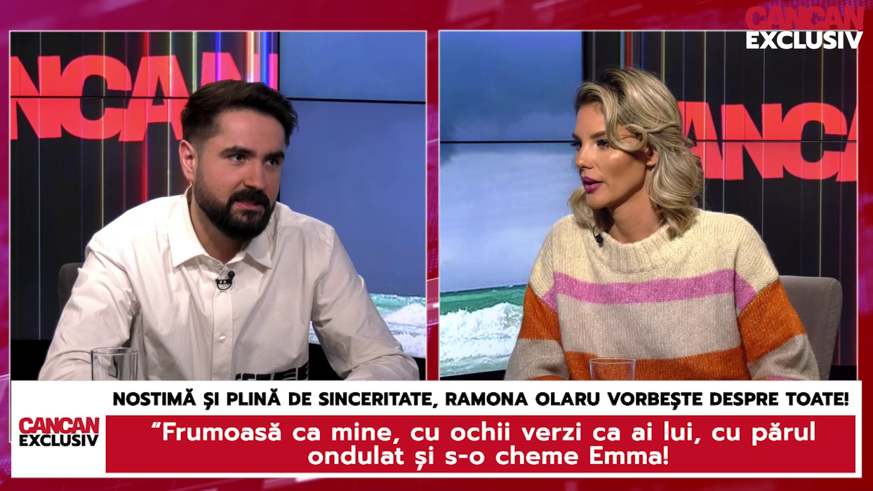 Ramona Olaru: "Și acum lucrez, când termin programul. La 5-6, când ajung eu acasă și el probabil ajunge pe la 7-8, și atunci lucrez. Dumnezeu știe și le aranjează el când și cum trebuie, eu nu mă mai stresez, fac ce depinde de mine, adică acțiunea fizică și emoțională. Dar sunt aranjate toate!" (Foto: captură video)