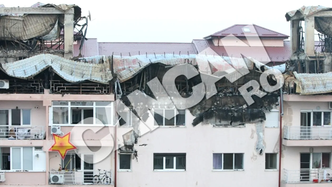 Dimensiunile reale ale dezastrului de la blocul distrus de foc! Imagini uluitoare realizate de fotoreporterii CANCAN.ro, de la inaltime!