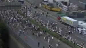 VIDEO Germanii au organizat o petrecere pe autostrada
