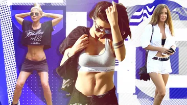 Top 30 sexy-vedete cu abdomenul la vedere pe stradă
