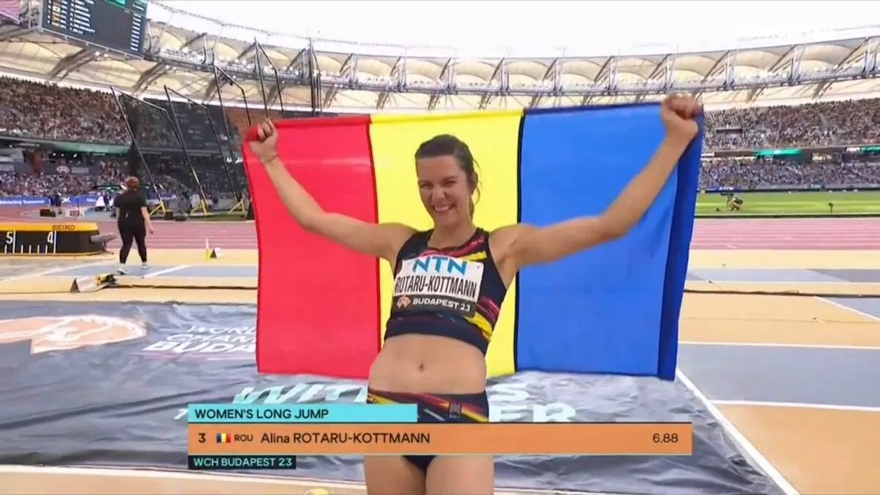 Medalie istorică pentru România. Alina Rotaru Kottmann, pe podium la Mondialele de Atletism. Nu se mai întâmplase de 14 ani