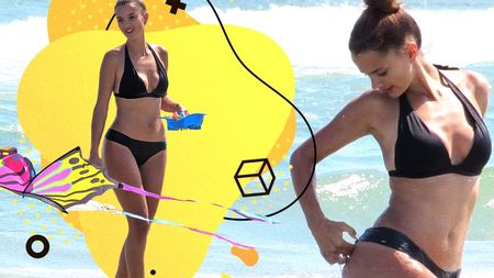 Soția vestitului fotbalist s-a unduit senzual pe plajă + Ce gest surprinzător a făcut în valuri