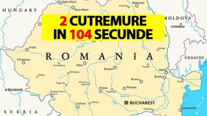 Două cutremure în 104 secunde, ambele de suprafața, în exact același loc. În ce orașe din România s-au resimțit