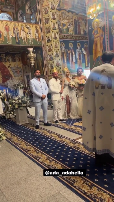 VIDEO | Imagini de la slujba religioasă a cununiei lui Nuțulică cu Ada. Momente pline de emoție!
