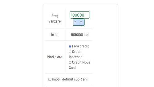 Taxă cumpărare apartament 2026. Cât trebuie să plătești pentru o locuință de 100.000 de euro