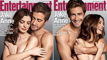 Vedetele filmului “Love and Other Drugs” au pozat nud pentru revista Entertainment Weekly