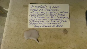 Biletel socant gasit la urna mortuara a lui Segiu Nicolaescu! A semnat Sergiu Craciun din RusiaNu o sa iti vina sa crezi ce mesaj