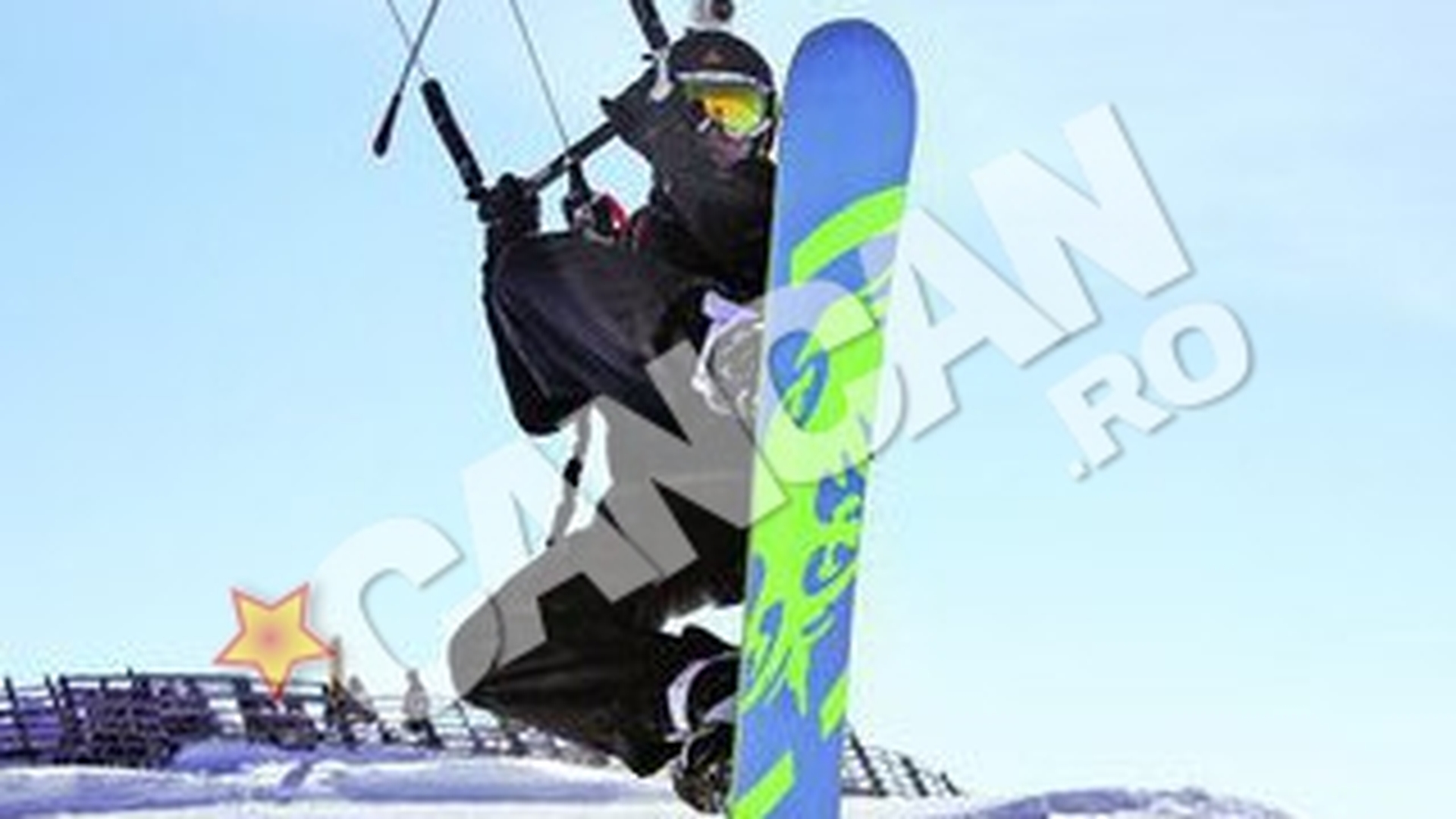 Ei vor participa la cel mai mare festival de snowkite din Romania. Schiori zburatori la Sinaia