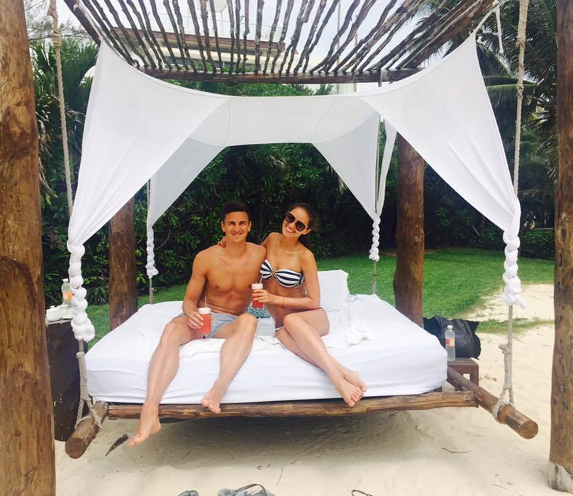 Florin şi Diana, într-una din vacanţele lor de vis