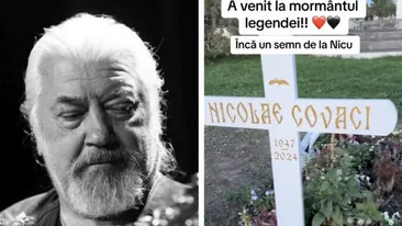 Cum arată mormântul lui Nicu Covaci, la 2 luni de la moartea sa. Ce a apărut lângă cruce: „Tu, dar cum ai venit...”