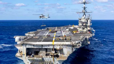 Haos pe portavionul USS Harry S. Truman. Un crucișător american a confundat propriile avioanele F/A-18 Super Hornet cu rachete inamice