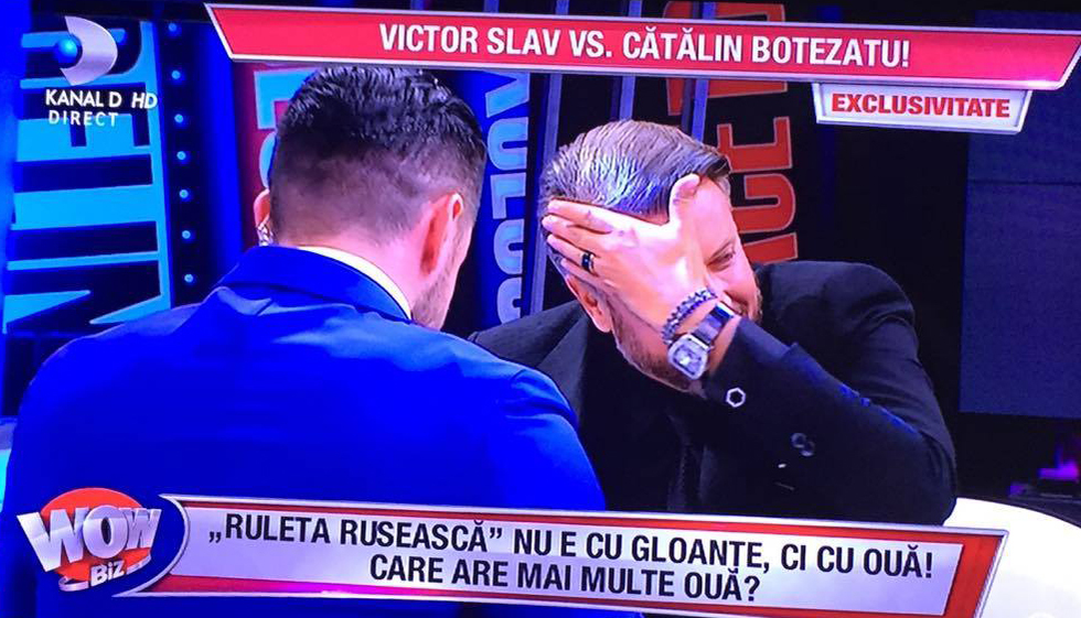 Cătălin Botezatu şi Victor Slav, faţă în faţă! Ce a dezvăluit designer-ul despre iubitul Biancăi Drăguşanu