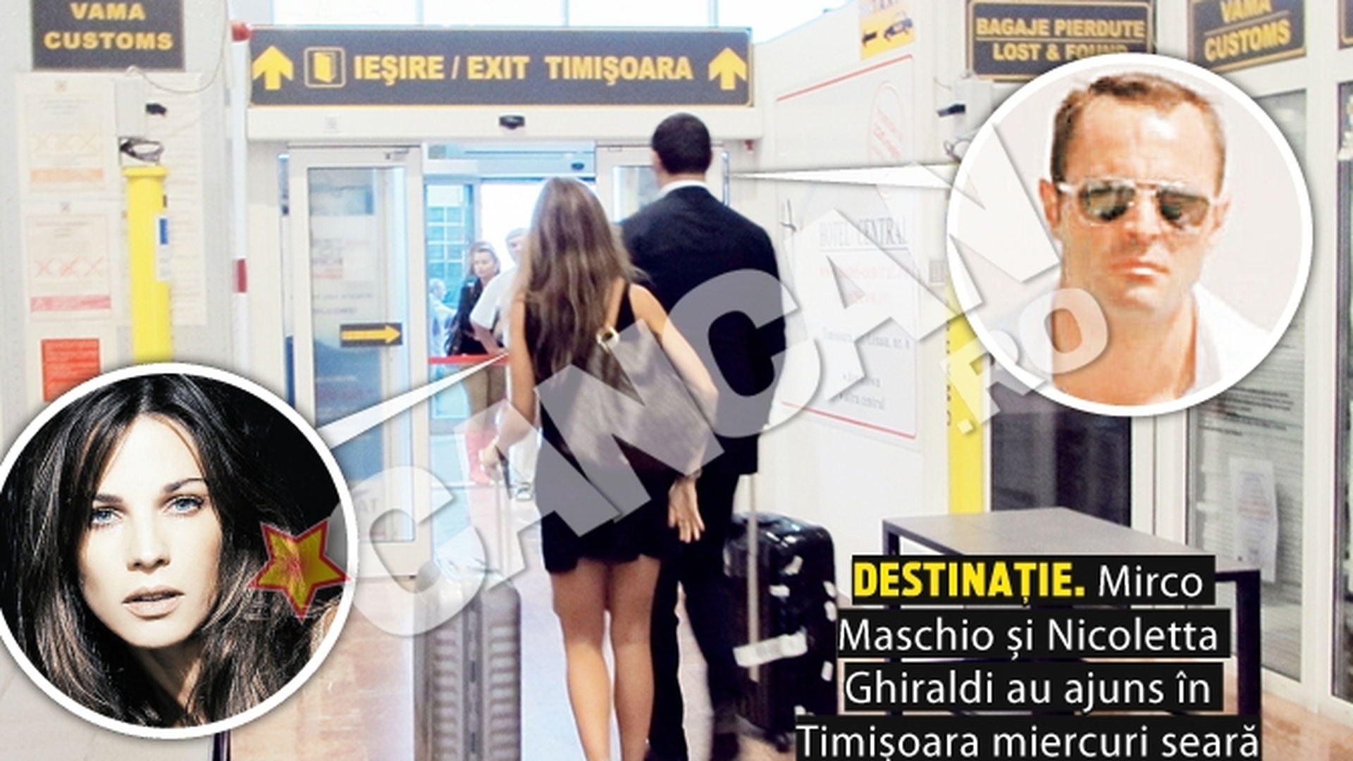 Mirco umbla cu low-cost, dar isi rezerva loc. Afaceristul isi plimba iubita fotomodel alaturi de muncitori