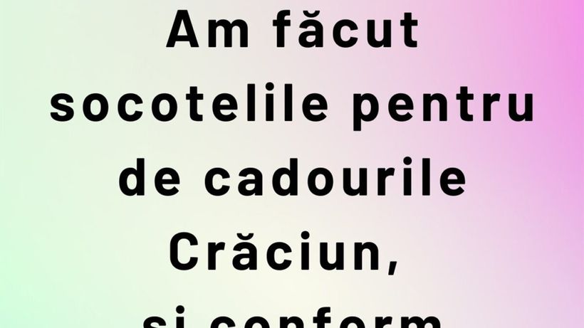 BANCUL ZILEI | Socoteli financiare pentru cadourile de Crăciun