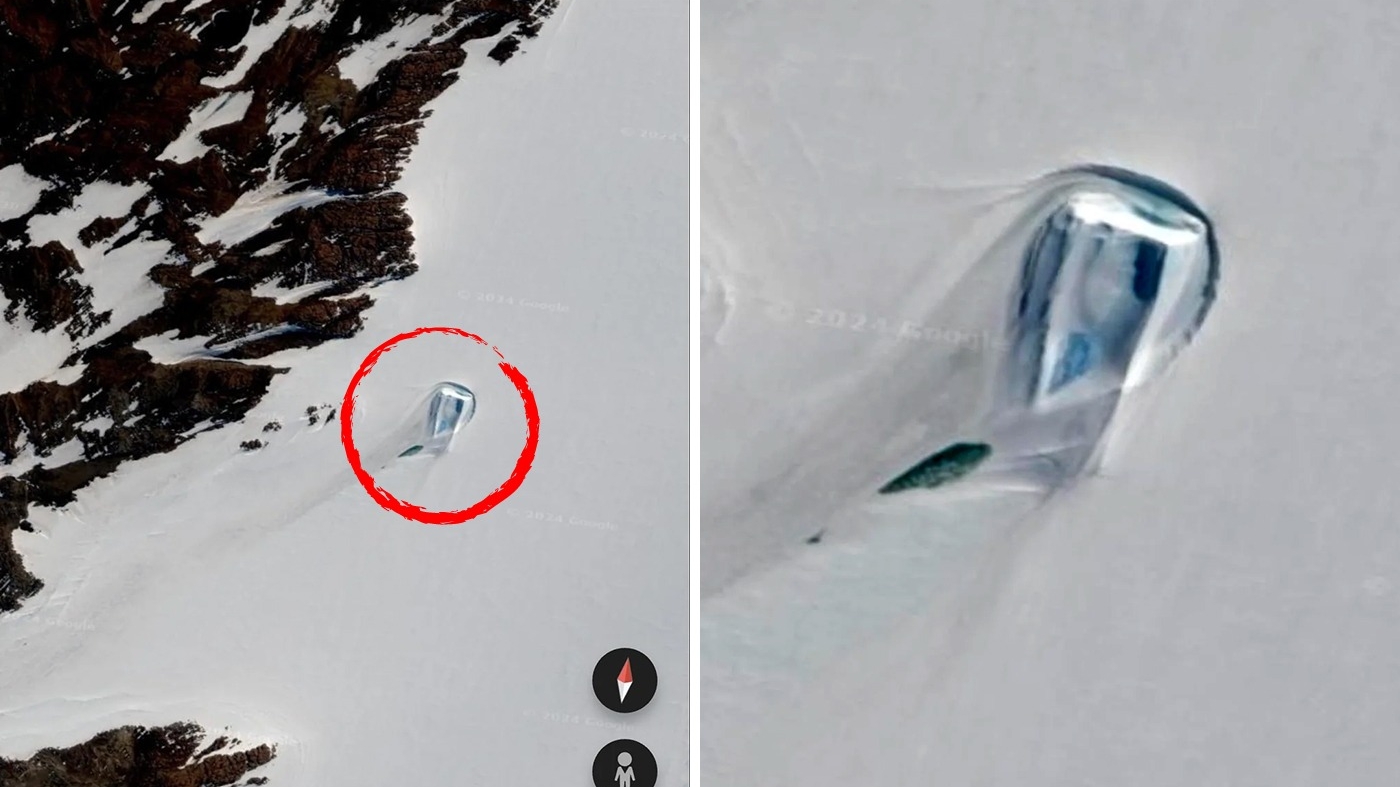 O ușă ciudată, observată pe Google Maps, în Antarctica. Ce se află în spatele ei, de fapt?