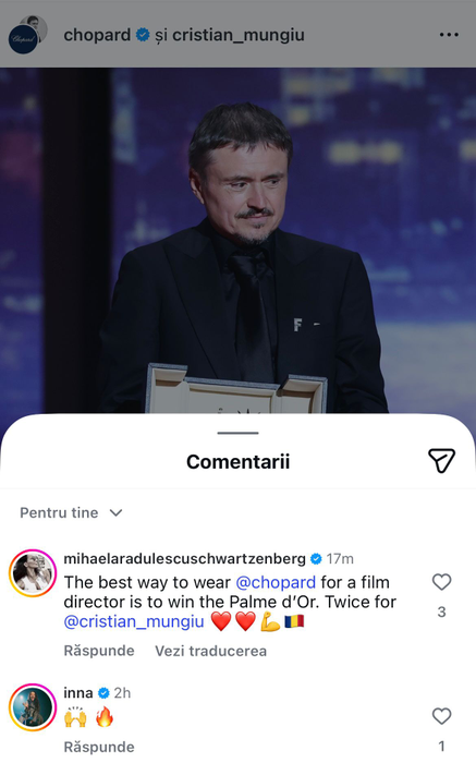Mihaela Rădulescu, mesaj emoționant: „Am lăsat totul în spate”. Reacții în lanț după ce Cristian Mungiu a câștigat Palme d’Or la Cannes pentru „Fjord”