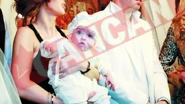 Adrian Cristea, tata exemplar la botezul fiicei sale