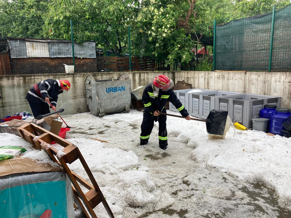 Grindina a fost adunată cu lopata